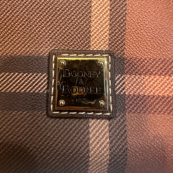 Dooney & Bourke Brown Tartan Plaid Crossbody Bag Purse - Picture 2 of 9